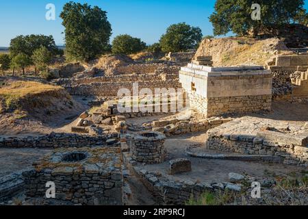 Ancienne cité de Troie. Circa 85 B.C.-500 A.D. Tevfikiye, Turquie Banque D'Images