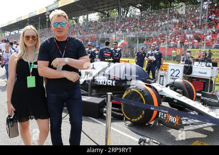 Monza, Italie. 03 septembre 2023. MONZA, Italie, 3. Septembre 2023 ; chef célèbre Gordon Ramsey avec sa fille Holly Anna Ramsay, Parco di Monza, Autodromo, Formule 1, F1, Italian Grand Prix, Grosser Preis von Italien, GP d'Italie, Motorsport, Race, Formel1, Honorarpflichtiges Foto, image payante, Copyright © Arthur THILL/ATP images (THILL Arthur/ATP/SPP) crédit : SPP Sport Press photo. /Alamy Live News Banque D'Images