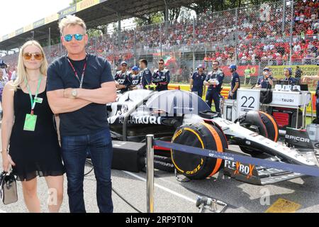 Monza, Italie. 03 septembre 2023. MONZA, Italie, 3. Septembre 2023 ; chef célèbre Gordon Ramsey avec sa fille Holly Anna Ramsay, Parco di Monza, Autodromo, Formule 1, F1, Italian Grand Prix, Grosser Preis von Italien, GP d'Italie, Motorsport, Race, Formel1, Honorarpflichtiges Foto, image payante, Copyright © Arthur THILL/ATP images (THILL Arthur/ATP/SPP) crédit : SPP Sport Press photo. /Alamy Live News Banque D'Images