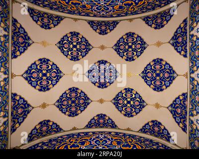 Celling dans la boutique de la cour. Petite mosquée Sainte-Sophie. Ancienne église orthodoxe grecque. Istanbul, Turquie Banque D'Images