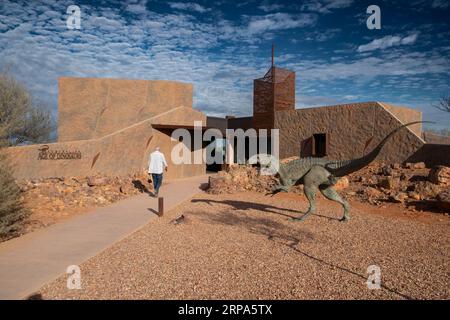Le musée et centre de recherche Age of Dinosaurs à Winton dans l'ouest du Queensland Banque D'Images