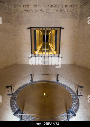 Mémorial des martyrs de la déportation, Île de la Cité, Paris, France, Europe, UE. Banque D'Images