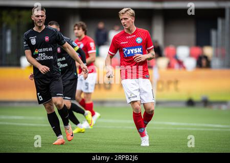 Silkeborg, Danemark. 03 septembre 2023. Pelle Mattsson (6) de Silkeborg IF vu lors du 3F Superliga match entre Silkeborg IF et Hvidovre IF au JYSK Park à Silkeborg. (Crédit photo : Gonzales photo/Alamy Live News Banque D'Images