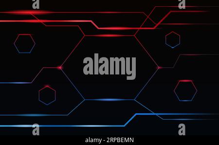 Fond abstrait de lignes futuristes de jeu Illustration de Vecteur