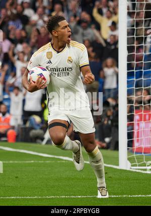 Jude Bellingham (ENG), milieu de terrain du Real Madrid. Banque D'Images