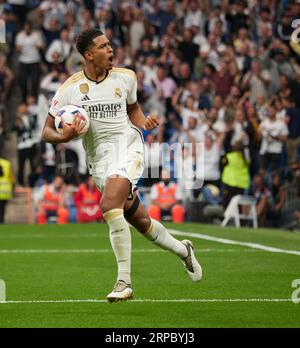 Jude Bellingham (ENG), milieu de terrain du Real Madrid. Banque D'Images