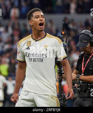Jude Bellingham (ENG), milieu de terrain du Real Madrid. Banque D'Images