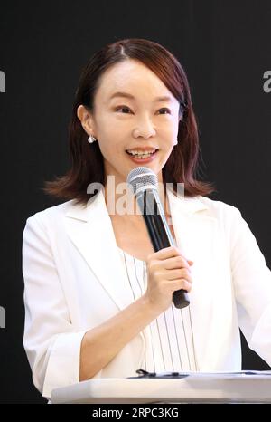 Tokyo, Japon. 4 septembre 2023. L’olympienne japonaise Masako Chiba assiste à la cérémonie d’ouverture du Marunouchi Sports Fes 2023 à Tokyo le lundi 4 septembre 2023. (Photo de Yoshio Tsunoda/AFLO) Banque D'Images