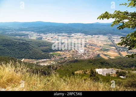 Vue de dessus de la baie de Gokova, une zone touristique dans la province de Mugla, Turquie, juin 30 2023 Banque D'Images