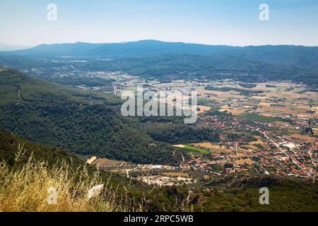 Vue de dessus de la baie de Gokova, une zone touristique dans la province de Mugla, Turquie, juin 30 2023 Banque D'Images