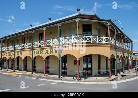 Bibliothèque Excelsior, Charters Towers, Queensland, Australie Banque D'Images