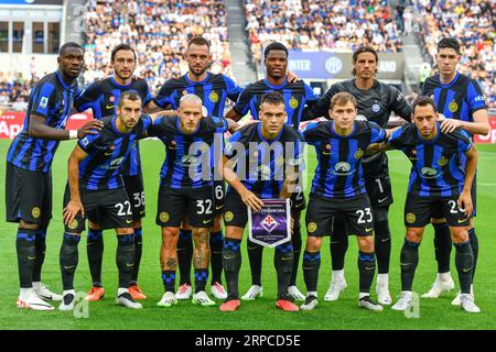 Milan, Italie. 03 septembre 2023. Le départ-11 de l'Inter pour le match de Serie A entre l'Inter et la Fiorentina à Giuseppe Meazza à Milan. (Crédit photo : Gonzales photo/Alamy Live News Banque D'Images