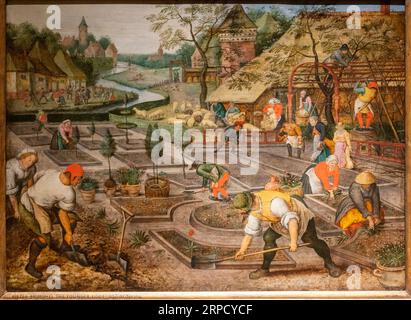 Pieter Breughel le Jeune, Printemps 1633, huile sur panneau, Ulster Museum, Belfast, Irlande du Nord, Royaume-Uni Banque D'Images