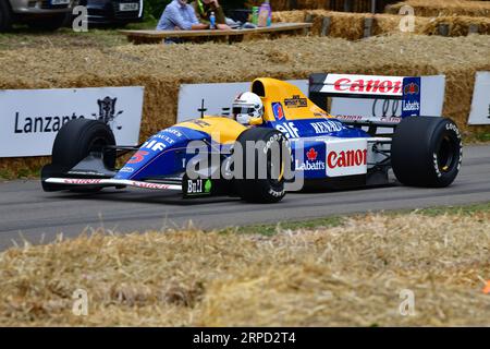 Sebastian Vettel, Williams-Renault FW14B, Grands Prix, Grands Prix, voitures Grand Prix à partir de la simple énergie fossile mécanique simpl Banque D'Images