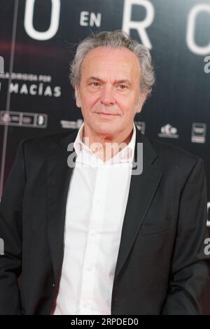 Jose Coronado participe au photocall Verano en Rojo au MK2 Cine Paz le 04 septembre 2023 à Madrid, Espagne. Banque D'Images