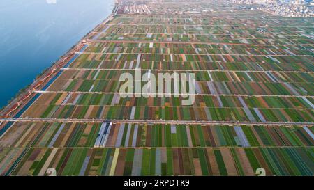 (190812) -- PÉKIN, 12 août 2019 -- une photo aérienne prise le 2 avril 2019 montre le paysage rural dans le comté de Tonghai de Yuxi, dans le sud-ouest de la province du Yunnan. La province du Yunnan, située dans le sud-ouest de la Chine, est très riche en biodiversité grâce à ses conditions naturelles avantageuses de montagnes de plateaux abondantes et de climats distincts. La couverture forestière dans le Yunnan a atteint 60,3 pour cent, et la province est connue sous le nom de Royaume animal et Royaume végétal . Le Yunnan a fixé l'objectif de la construire dans la plus belle province de Chine. Il a déployé de grands efforts pour promouvoir la civilisation écologique Banque D'Images