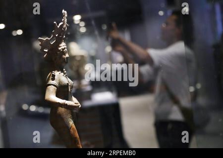 (190831) -- TANTA (EGYPTE), 31 août 2019 (Xinhua) -- une exposition est présentée au musée Tanta dans la province de Gharbiya, Egypte, le 31 août 2019. Le ministère égyptien des Antiquités a rouvert samedi le musée Tanta dans la province de Gharbiya pour les visiteurs après 19 ans de fermeture. (Xinhua/Ahmed Gomaa) ÉGYPTE-TANTA-MUSÉE-RÉOUVERTURE PUBLICATIONxNOTxINxCHN Banque D'Images