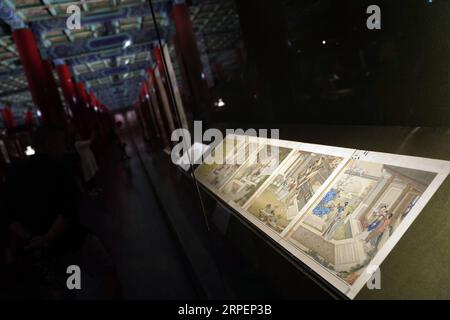 (190902) -- BEIJING, 2 septembre 2019 -- les gens visitent une exposition sur le thème botanique au Musée du Palais à Beijing, capitale de la Chine, le 2 septembre 2019.) CHINE-BEIJING-PALAIS MUSÉE-EXPOSITION (CN) JINXLIANGKUAI PUBLICATIONXNOTXINXCHN Banque D'Images