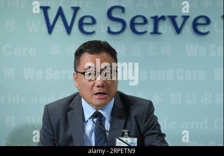 (190904) -- HONG KONG, le 4 septembre 2019 -- le surintendant principal Li Kwai-wah, du Bureau du crime organisé et de la triade de la police de Hong Kong, assiste à un point de presse dans le sud de la Chine, à Hong Kong, le 4 septembre 2019. POUR ALLER AVEC 1 183 arrêtés pour violences à Hong Kong depuis juin : police ) CHINE-HONG KONG-POLICE-MEDIA BRIEFING-ARRESTATION (CN) MaoxSiqian PUBLICATIONxNOTxINxCHN Banque D'Images