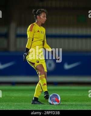 AS Roma Camelia Ceasar en action lors du match amical féminin à Kingsmeadow, Londres. Banque D'Images