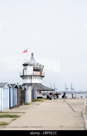 Harwich Maritime Museum, The Low Lighthouse (The Umbrella), Harwich, Essex, Royaume-Uni Banque D'Images