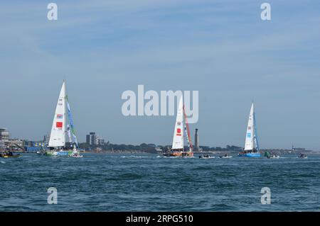 Clipper 2023 tour du monde Yacht course portsmouth Banque D'Images