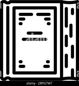 jewish prayer book siddur line icon vector illustration Stock Vector