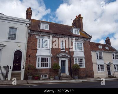 La maison du Dr GW Eustace MD (1895-1925) sur Maltravers Street à Arundel, West Sussex, Royaume-Uni. Banque D'Images