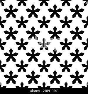 Conception de forme géométrique de motif sans couture de fond de texture abstraite dans l'illustration en noir et blanc Illustration de Vecteur