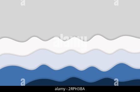 Fond abstrait de style de forme de mouvement de courbe d'onde Illustration de Vecteur