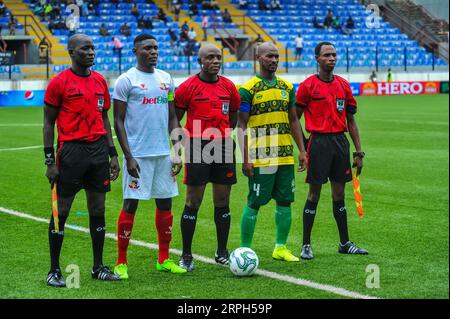 LAGOS, NIGERIA - JUILLET 9 : Remo et Katsina lors du Naija Super 8 match entre Remo Stars et Katsina United au Mobolaji Bank Anthony Stadium en juillet Banque D'Images