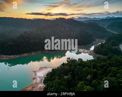 Pedu’s Lake situé dans l’état de Kedah en Malaisie Banque D'Images