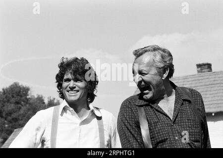 PETITE MAISON sur la PRAIRIE Michael Landon Melissa Gilbert Banque D'Images