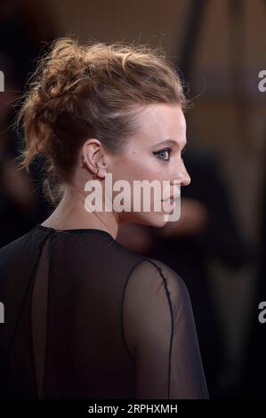 Venezia, Italie. 04 septembre 2023. Lou de Laâge arrive sur le tapis rouge pour le film 'coup de chance' au 80e Festival International du film de Venise 2023 le 04 septembre 2023 à Venise, en Italie. Photo de Rocco Spaziani/UPI crédit : UPI/Alamy Live News Banque D'Images