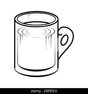 Icône Vector modifiable et redimensionnable POUR CAFÉ Illustration de Vecteur