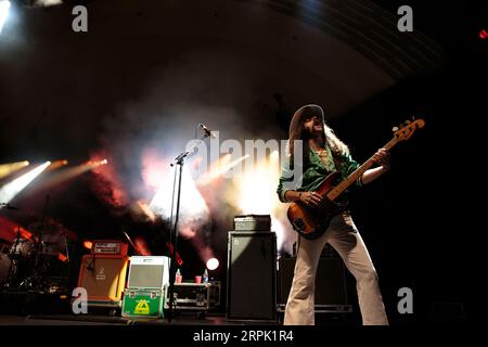 Les Sheepdogs jouent au CNE Bandshell à Toronto Banque D'Images