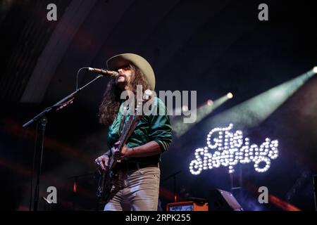 Les Sheepdogs jouent au CNE Bandshell à Toronto Banque D'Images