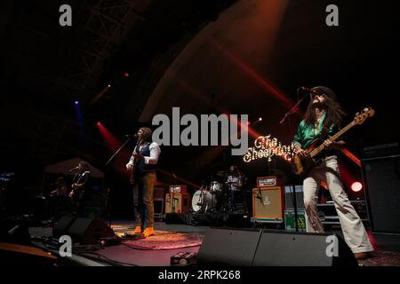 Les Sheepdogs jouent au CNE Bandshell à Toronto Banque D'Images