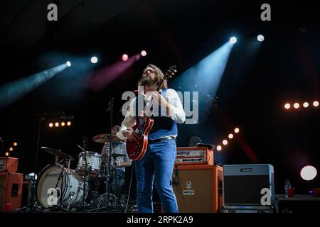 Les Sheepdogs jouent au CNE Bandshell à Toronto Banque D'Images