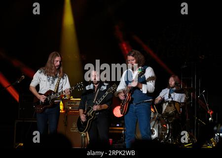 Les Sheepdogs jouent au CNE Bandshell à Toronto Banque D'Images