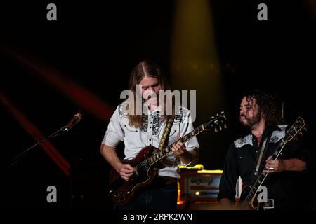 Les Sheepdogs jouent au CNE Bandshell à Toronto Banque D'Images