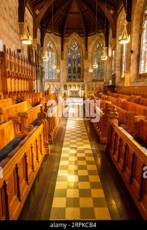 L'intérieur de la chapelle Saint-Salvator est l'une des deux chapelles collégiales appartenant à l'université de St Andrews Banque D'Images