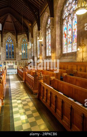 L'intérieur de la chapelle Saint-Salvator est l'une des deux chapelles collégiales appartenant à l'université de St Andrews Banque D'Images