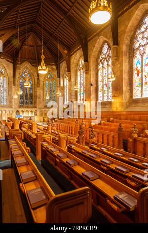 L'intérieur de la chapelle Saint-Salvator est l'une des deux chapelles collégiales appartenant à l'université de St Andrews Banque D'Images