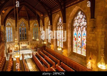 L'intérieur de la chapelle Saint-Salvator est l'une des deux chapelles collégiales appartenant à l'université de St Andrews Banque D'Images