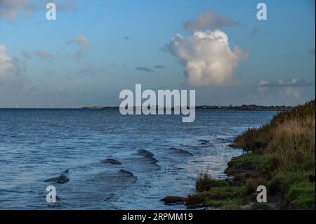 Zone côtière du parc national de la mer des Wadden Banque D'Images