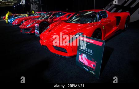 200214 -- TORONTO, le 14 février 2020 -- des voitures exotiques sont vues au cours du salon international canadien de l'automobile 2020 au Metro Toronto Convention Center à Toronto, Canada, le 14 février 2020. L'événement annuel de dix jours a débuté ici vendredi avec une exposition de plus de 1 000 véhicules de différents types. Photo de /Xinhua CANADA-TORONTO-CANADIAN INTERNATIONAL AUTOSHOW ZouxZheng PUBLICATIONxNOTxINxCHN Banque D'Images