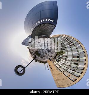 Futurium et Ministère fédéral de la recherche et de l'environnement dans la présentation de la petite planète, Berlin, Allemagne Banque D'Images