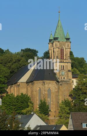 Saint-Gothique tardif Église Katharinen, Saint, Annaberg-Buchholz, montagnes du Moyen-minerai, Erzgebirge, Saxe, Allemagne Banque D'Images