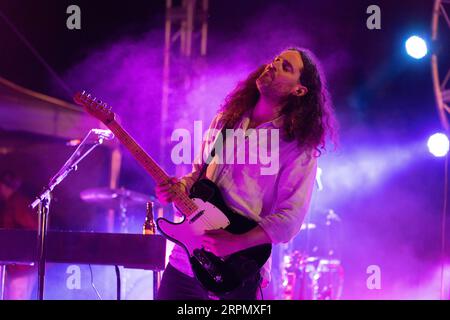 MELBOURNE, AUSTRALIE, 22 OCTOBRE : le groupe de musique australien Holy joue au festival public gratuit Flavour Fest à Rockbank le 22 2022 octobre Banque D'Images